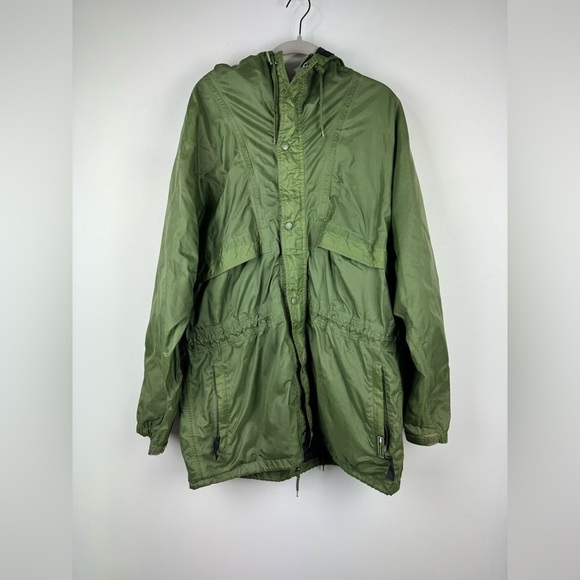 Helly Hansen Other - Helly Hansen Green Packable Anorak Style Nylon Windbreaker, Size Large